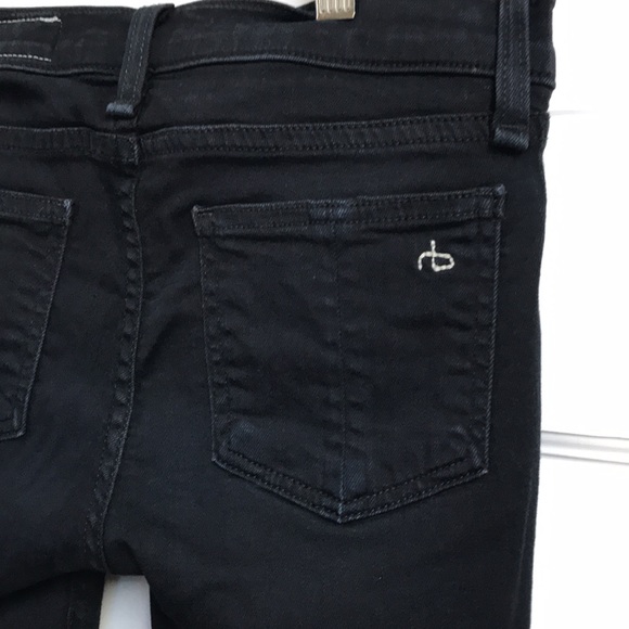 rag & bone jeans sz 25 black low rise cut 15599 Color: Nero Cotton blend - Picture 6 of 10